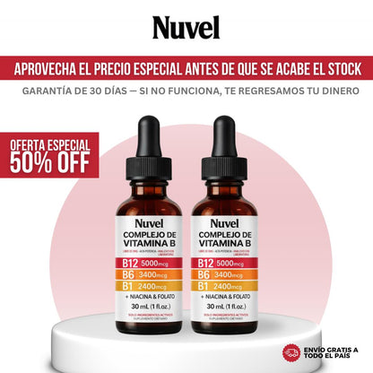 Nuvel® Complejo de Vitamina B — Alivia el Ardor, Hormigueo y Entumecimiento