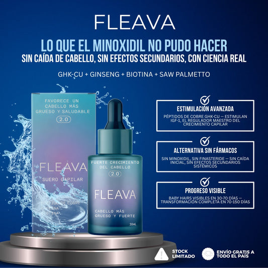 Fleava™ — Lo que el Minoxidil No Pudo Hacer