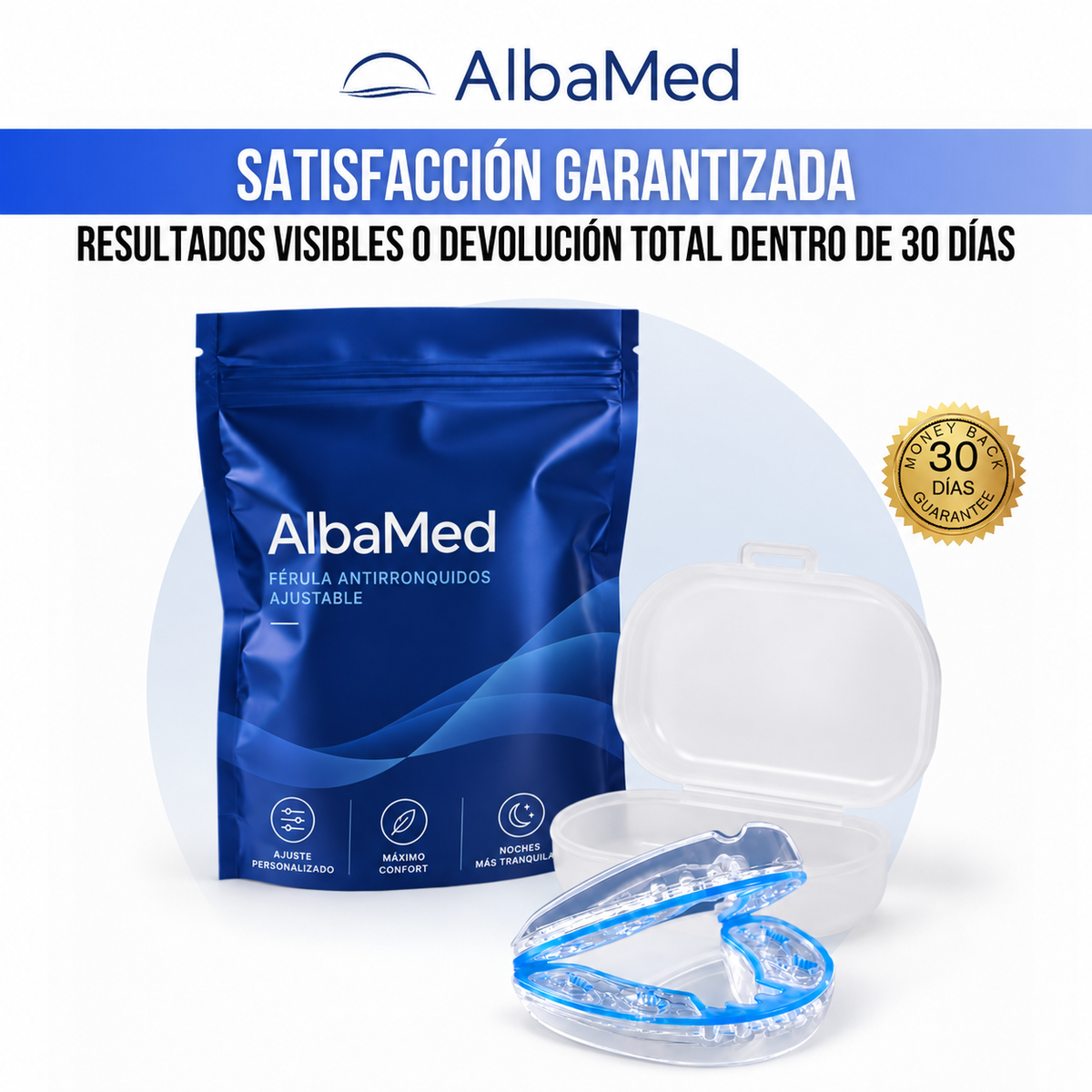 AlbaMed™ — Férula antirronquidos ajustable